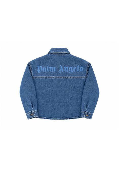 Camicia con logo PALM ANGELS | PGYD002S26DEN001050